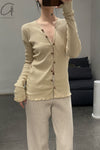 BASERANGE Taff Cardigan TOTVC-RC-WI23 Tan (TOTVC)